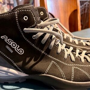 Asolo Black and Gray Hiking Boots
